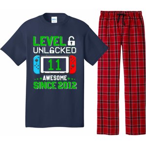 11 Year Old Boy Level 11 Unlocked Awesome 2012 11th Birthday Pajama Set