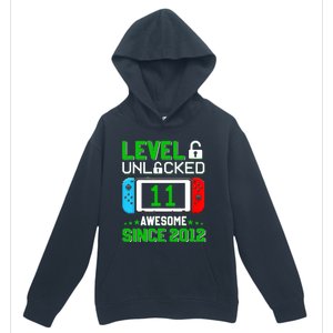 11 Year Old Boy Level 11 Unlocked Awesome 2012 11th Birthday Urban Pullover Hoodie