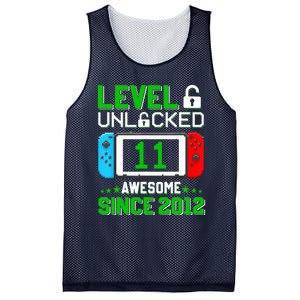 11 Year Old Boy Level 11 Unlocked Awesome 2012 11th Birthday Mesh Reversible Basketball Jersey Tank