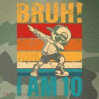 10 Year Old Birthday Dabbing Boy Bruh ItS My 10th Birthday Legacy Tie Dye Trucker Hat