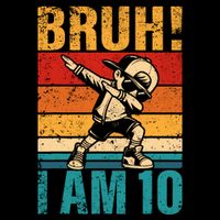 10 Year Old Birthday Dabbing Boy Bruh ItS My 10th Birthday City Backpack