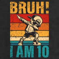 10 Year Old Birthday Dabbing Boy Bruh ItS My 10th Birthday Adult Drive Performance Visor