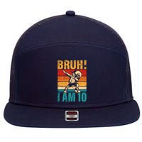 10 Year Old Birthday Dabbing Boy Bruh ItS My 10th Birthday 7 Panel Mesh Trucker Snapback Hat
