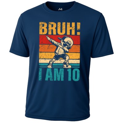 10 Year Old Birthday Dabbing Boy Bruh ItS My 10th Birthday Performance Shirt