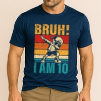 10 Year Old Birthday Dabbing Boy Bruh ItS My 10th Birthday Cooling Performance Crew T-Shirt