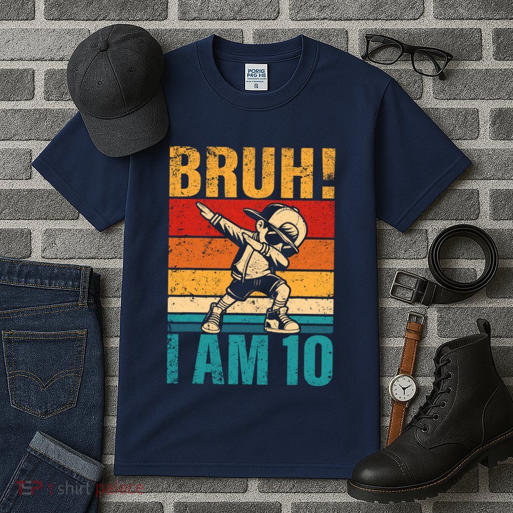 10 Year Old Birthday Dabbing Boy Bruh ItS My 10th Birthday Tall T-Shirt