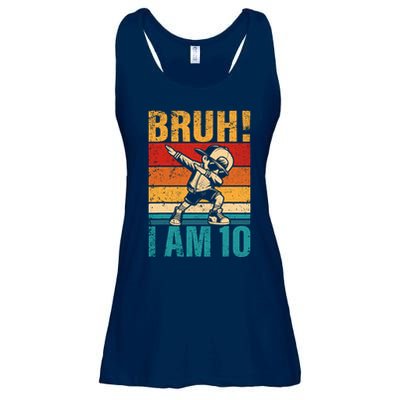 10 Year Old Birthday Dabbing Boy Bruh ItS My 10th Birthday Ladies Essential Flowy Tank