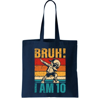 10 Year Old Birthday Dabbing Boy Bruh ItS My 10th Birthday Bag