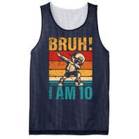 10 Year Old Birthday Dabbing Boy Bruh ItS My 10th Birthday Mesh Reversible Basketball Jersey Tank