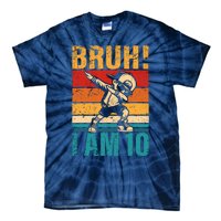 10 Year Old Birthday Dabbing Boy Bruh ItS My 10th Birthday Tie-Dye T-Shirt