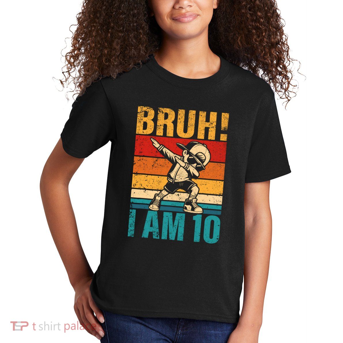10 Year Old Birthday Dabbing Boy Bruh ItS My 10th Birthday Kids T-Shirt