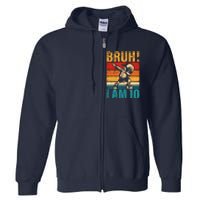 10 Year Old Birthday Dabbing Boy Bruh ItS My 10th Birthday Full Zip Hoodie