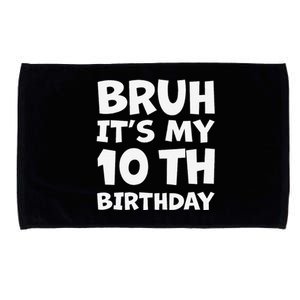 10 Year Old Bday Decorations Son Boy 10yr 10th Birthday Microfiber Hand Towel