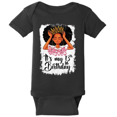 13 Year Old Gift Women Teenager Its My 13th Birthday Baby Bodysuit