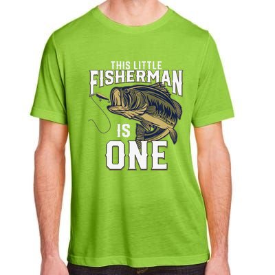 1 Year Old Fishing Birthday Party Fisherman 1st Gift For Adult ChromaSoft Performance T-Shirt