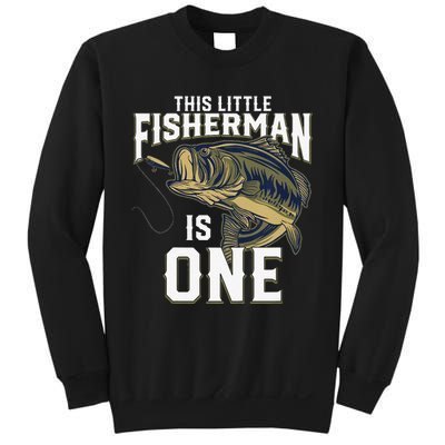 1 Year Old Fishing Birthday Party Fisherman 1st Gift For Sweatshirt