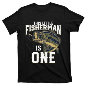 1 Year Old Fishing Birthday Party Fisherman 1st Gift For T-Shirt