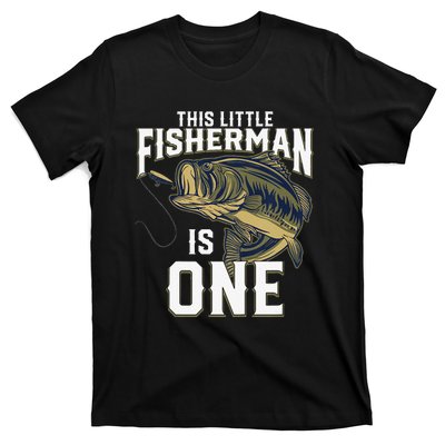 1 Year Old Fishing Birthday Party Fisherman 1st Gift For T-Shirt