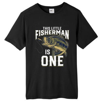 1 Year Old Fishing Birthday Party Fisherman 1st Gift For Tall Fusion ChromaSoft Performance T-Shirt