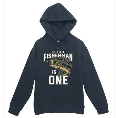 1 Year Old Fishing Birthday Party Fisherman 1st Gift For Urban Pullover Hoodie