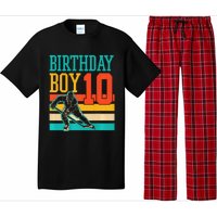 10 Year Old Ice Hockey Themed Birthday Party 10th  Gift Pajama Set