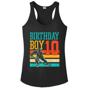 10 Year Old Ice Hockey Themed Birthday Party 10th  Gift Ladies PosiCharge Competitor Racerback Tank