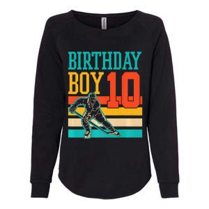 10 Year Old Ice Hockey Themed Birthday Party 10th  Gift Womens California Wash Sweatshirt