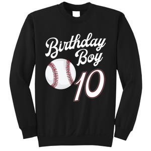 10 Years Old Baseball Themed 10th Birthday Party Sports Sweatshirt