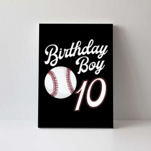 10 Years Old Baseball Themed 10th Birthday Party Sports Canvas