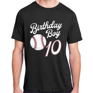 10 Years Old Baseball Themed 10th Birthday Party Sports Adult ChromaSoft Performance T-Shirt