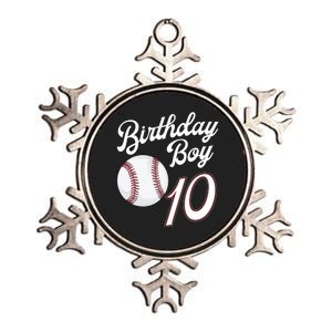 10 Years Old Baseball Themed 10th Birthday Party Sports Metallic Star Ornament