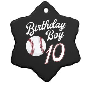 10 Years Old Baseball Themed 10th Birthday Party Sports Ceramic Star Ornament