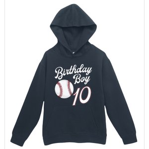 10 Years Old Baseball Themed 10th Birthday Party Sports Urban Pullover Hoodie