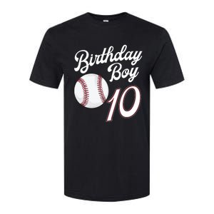 10 Years Old Baseball Themed 10th Birthday Party Sports Softstyle CVC T-Shirt