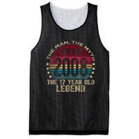 17 Year Old Gifts Vintage 2008 Limited Edition 17th Birthday Mesh Reversible Basketball Jersey Tank