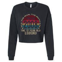 17 Year Old Gifts Vintage 2008 Limited Edition 17th Birthday Cropped Pullover Crew