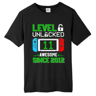 11 Year Old Boy Level 11 Unlocked Awesome 2012 11th Birthday Tall Fusion ChromaSoft Performance T-Shirt