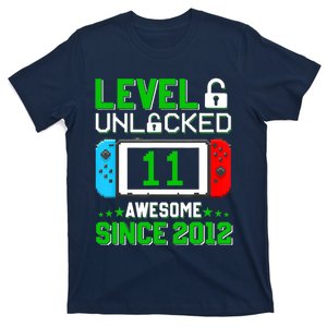 11 Year Old Boy Level 11 Unlocked Awesome 2012 11th Birthday T-Shirt