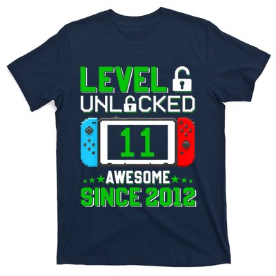 11 Year Old Boy Level 11 Unlocked Awesome 2012 11th Birthday T-Shirt