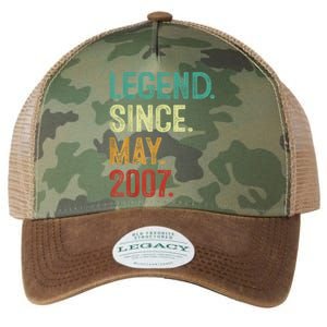 16 Years Old Legend Since May 2007 16th Birthday Legacy Tie Dye Trucker Hat