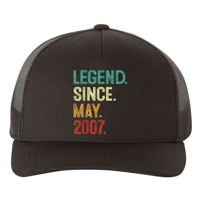 16 Years Old Legend Since May 2007 16th Birthday Yupoong Adult 5-Panel Trucker Hat