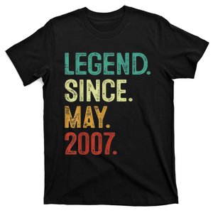 16 Years Old Legend Since May 2007 16th Birthday T-Shirt