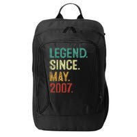 16 Years Old Legend Since May 2007 16th Birthday City Backpack