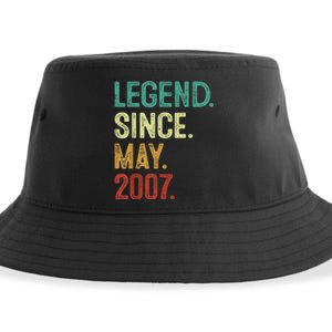 16 Years Old Legend Since May 2007 16th Birthday Sustainable Bucket Hat