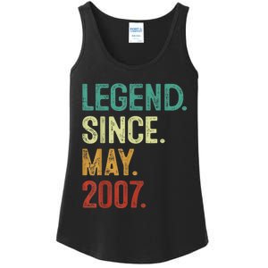 16 Years Old Legend Since May 2007 16th Birthday Ladies Essential Tank