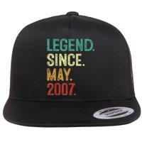 16 Years Old Legend Since May 2007 16th Birthday Flat Bill Trucker Hat