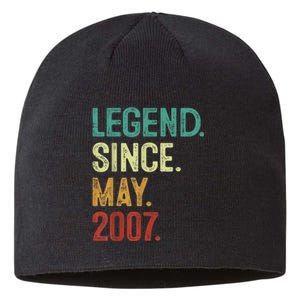 16 Years Old Legend Since May 2007 16th Birthday Sustainable Beanie