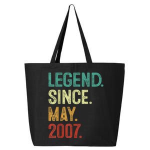 16 Years Old Legend Since May 2007 16th Birthday 25L Jumbo Tote