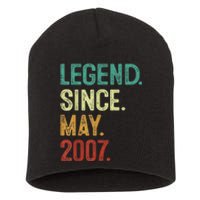 16 Years Old Legend Since May 2007 16th Birthday Short Acrylic Beanie