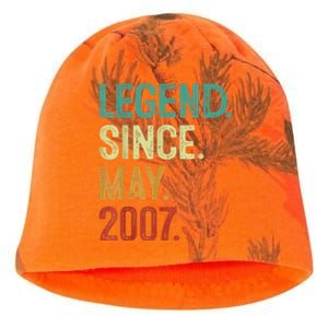 16 Years Old Legend Since May 2007 16th Birthday Kati - Camo Knit Beanie